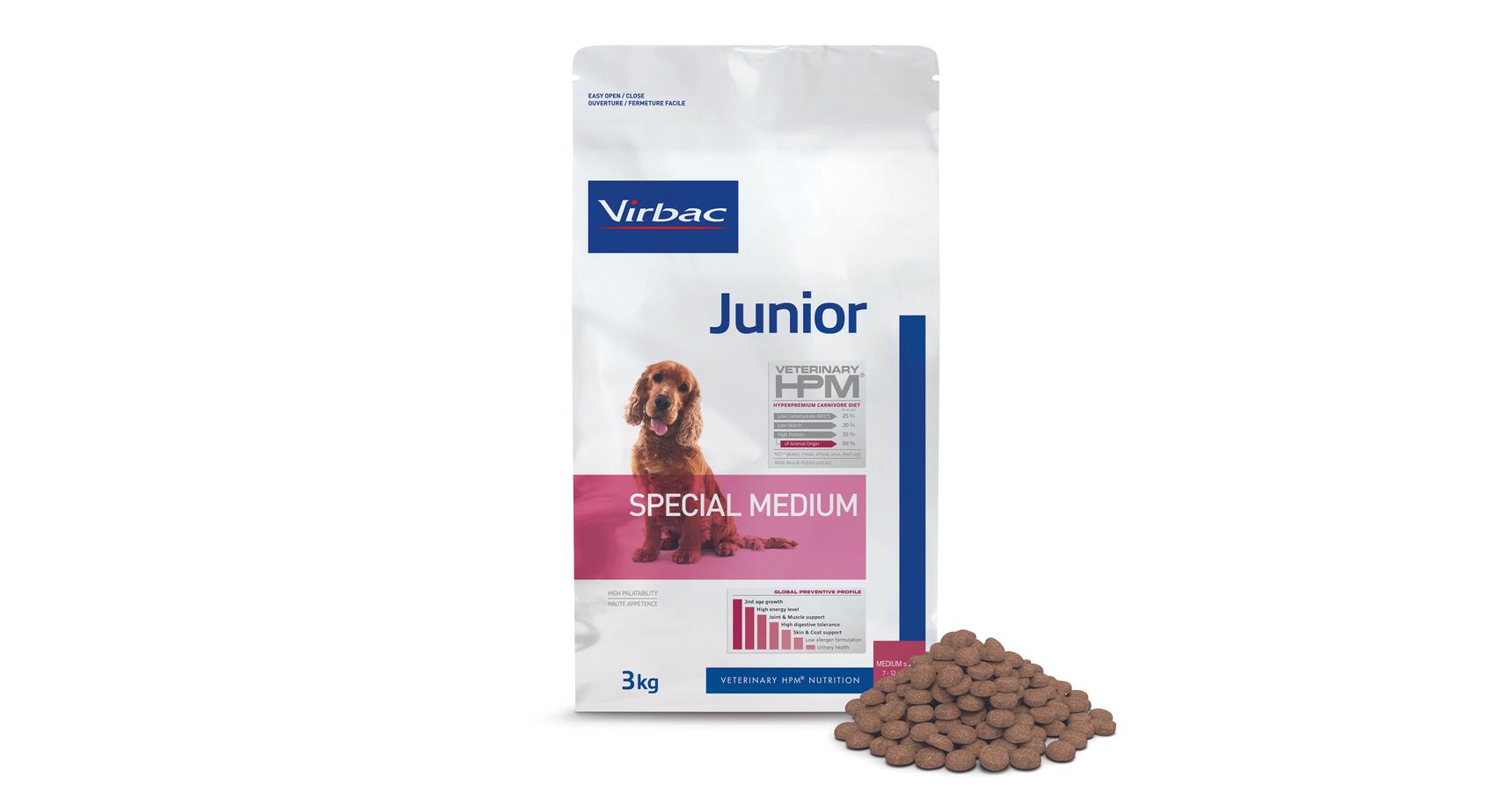 Virbac HPM Junior Dog Special Medium 3 kg VIRBACHPM