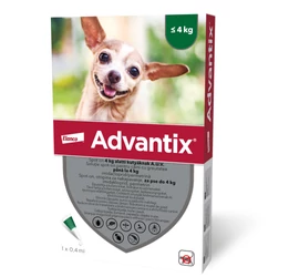 Advantix spot on 4 kg alatti kutyák részére 4 db/doboz Advantix spot on 4 kg alatti kutyák részére 4 db/doboz
