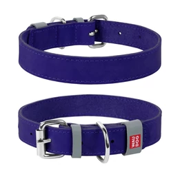Waudog Classic bőr nyakörv, 21-29 cm, lila Waudog Classic bőr nyakörv, 21-29 cm, lila