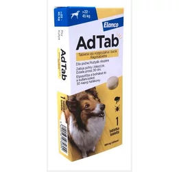AdTab 900 mg rágótabletta kutya (22-45 kg) AdTab 900 mg rágótabletta kutya (22-45 kg)