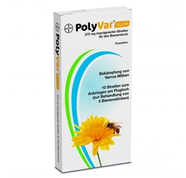 PolyVar Yellow 275 mg impregnált csík méhkaptárban való alkalmazásra 10csík/csomag PolyVar Yellow 275 mg impregnált csík méhkaptárban való alkalmazásra 10csík/csomag