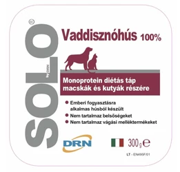 Solo hypoallergén pástétom, 100% vaddisznóhússal 300 g Solo hypoallergén pástétom, 100% vaddisznóhússal 300 g