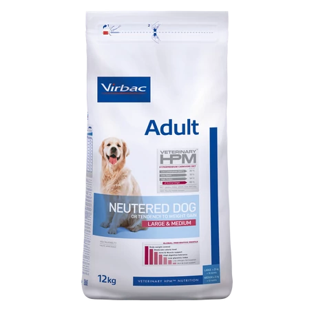 Virbac HPM Adult Neutered Dog Large&Medium 12 kg