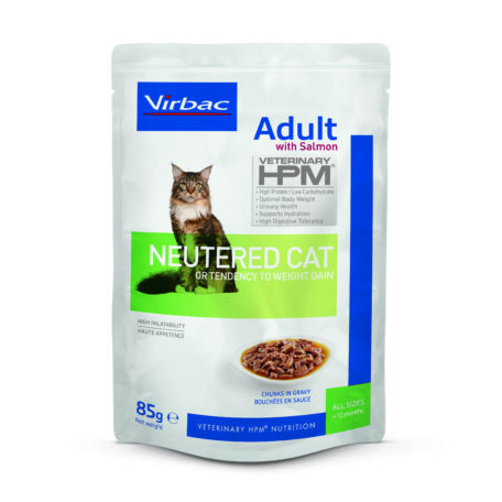 Virbac hpm cat adult neutered-salmon 85 g