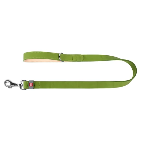 Waudog Classic bőr póráz lime zöld, 20 mm x 122 cm