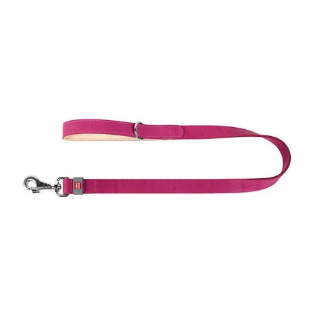 Waudog Classic bőr póráz rózsaszín, 14 mm x 122 cm