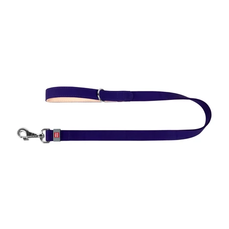 Waudog Classic bőr póráz lila, 20 mm x 122 cm