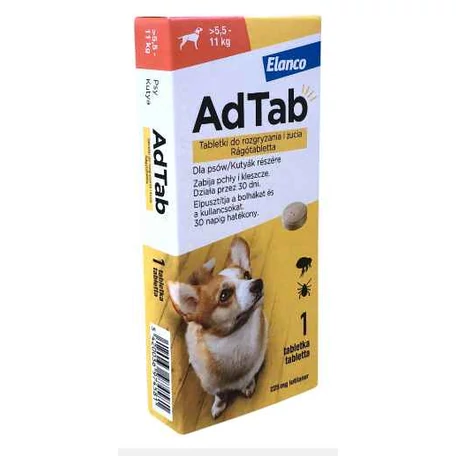 AdTab 225 mg rágótabletta kutya (5,5-11 kg)