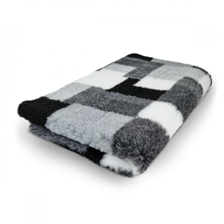 Vet Bed Non-Slip Fekete Fehér Szürke fekhely 150 X 100 cm