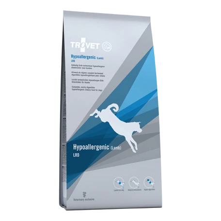 Trovet Hypoallergenic Lamb (LRD) száraz táp kutyáknak 12,5 kg