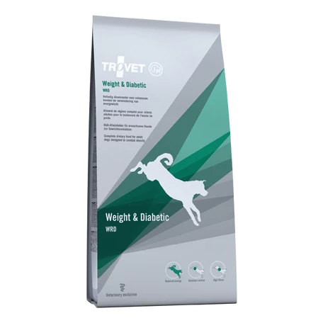 Trovet Weight and Diabetic (WRD) száraztáp kutyáknak 3 kg