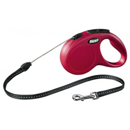 Classic Flexi póráz, (M) 8 m, max 20 kg, piros