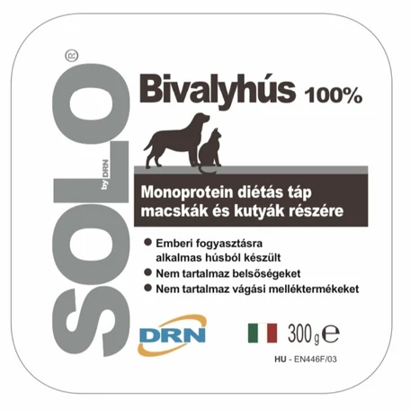 Solo hypoallergén pástétom, 100% bivalyhússal 300 g