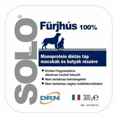 Solo hypoallergén pástétom, 100% fürjhússal 300 g