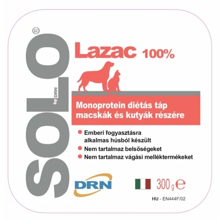 Solo hypoallergén pástétom, 100% lazachússal 300 g